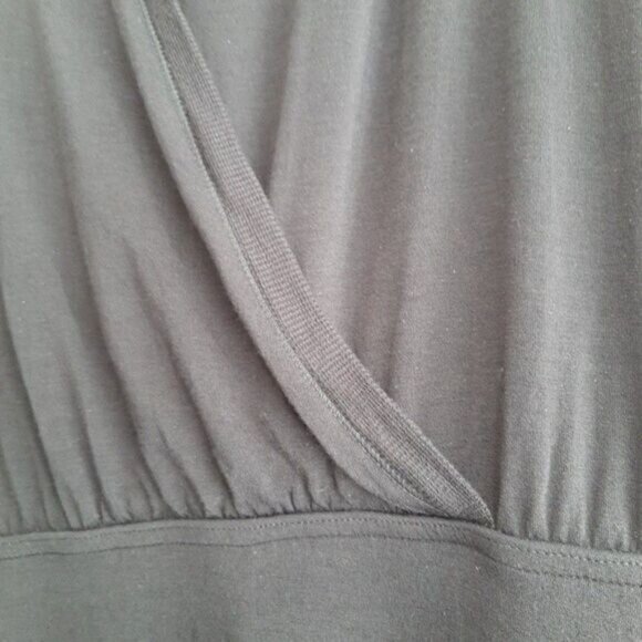 WILFRED Aritzia Faux Wrap Drop Waist Mini Dress Sz M Flawed - Picture 6 of 12